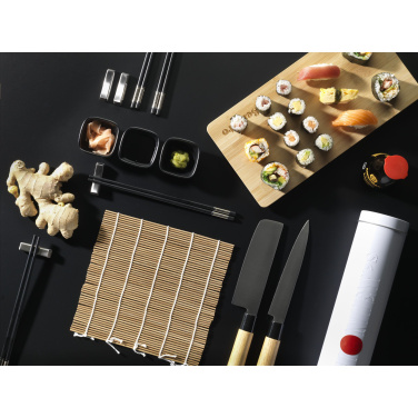 Logo trade corporate gifts picture of: Temaki Bamboo Sushi Tray gift set