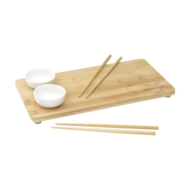 Logo trade promotional products picture of: Temaki Bamboo Sushi Tray gift set