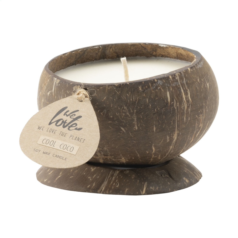 Logotrade promotional merchandise photo of: We Love The Planet Coconut Candle