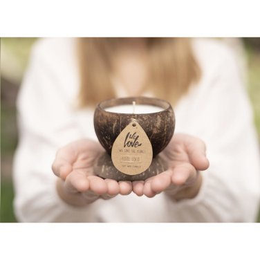 Logo trade promotional merchandise picture of: We Love The Planet Coconut Candle