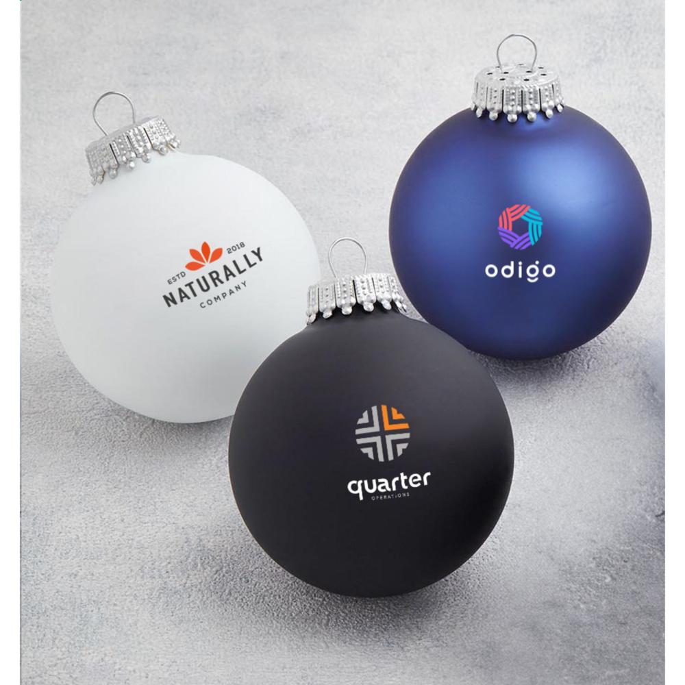 Logo trade promotional products image of: Christmas Bauble Ø 6 cm - Made in Europe