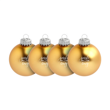 Logotrade promotional item picture of: Christmas Bauble Ø 6 cm - set of 4 - Made in Europe