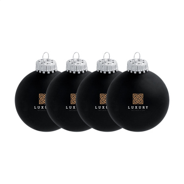 Logo trade promotional gifts picture of: Christmas Bauble Ø 6 cm - set of 4 - Made in Europe