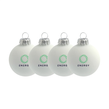 Logotrade corporate gift image of: Christmas Bauble Ø 6 cm - set of 4 - Made in Europe