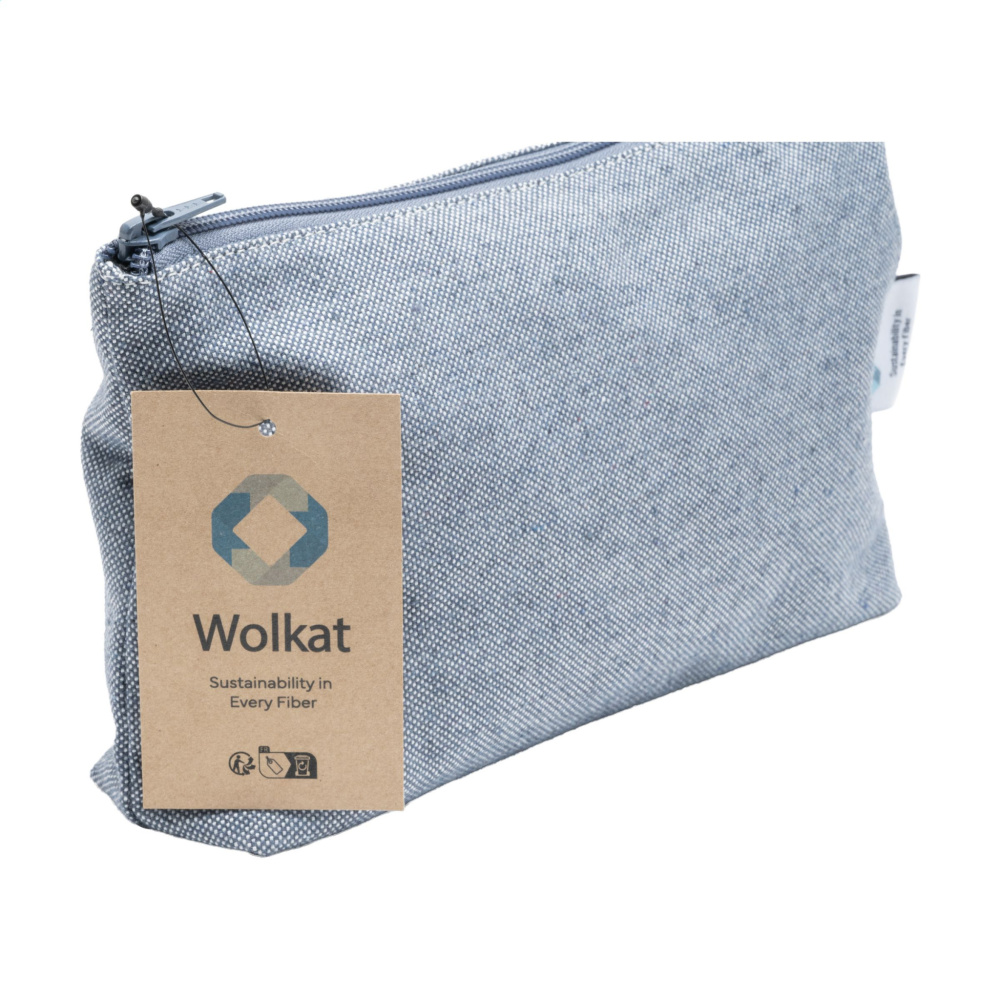 Logotrade corporate gift picture of: Wolkat Safi Recycled Textile Cosmetic Bag