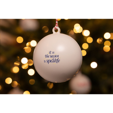 Logotrade promotional item image of: Christmas Bauble Ø 7 cm Recycled PP - Made in Europe