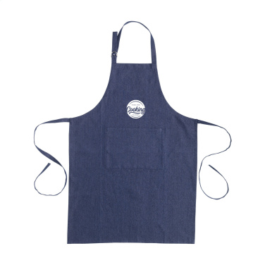 Logo trade promotional giveaway photo of: Apron GRS Recycled Denim (220 g/m²)