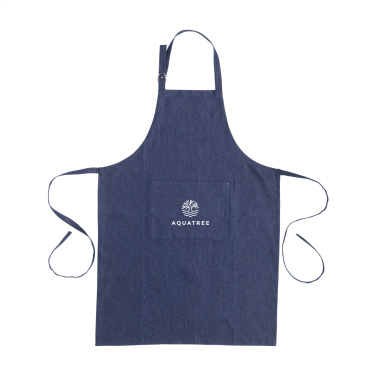 Logotrade promotional item picture of: Apron GRS Recycled Denim (220 g/m²)