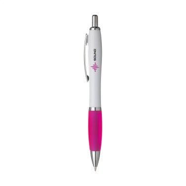 Logo trade corporate gifts image of: Athos White pen