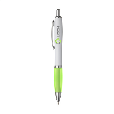 Logo trade corporate gifts image of: Athos White pen