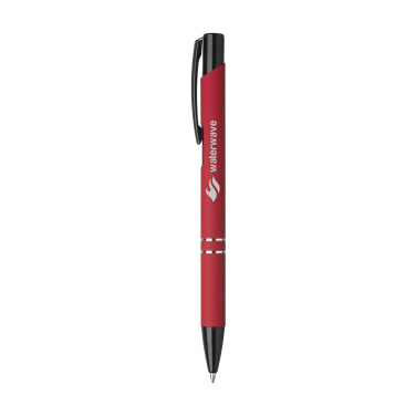 Logotrade promotional item image of: Ebony Rubberised pen