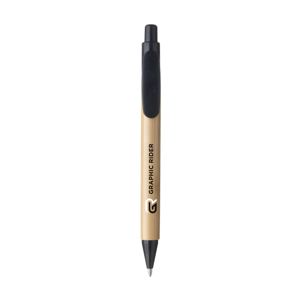 Logo trade promotional merchandise picture of: Bamboo Wheat Pen wheat straw ballpoint pen