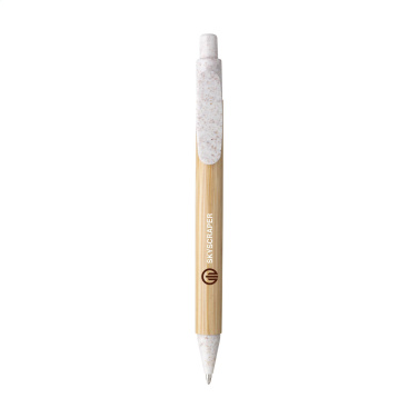 Logotrade promotional giveaway image of: Bamboo Wheat Pen wheat straw ballpoint pen