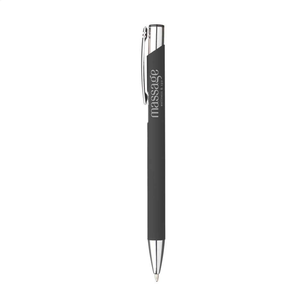 Logotrade promotional gift picture of: Ebony Soft Touch pen