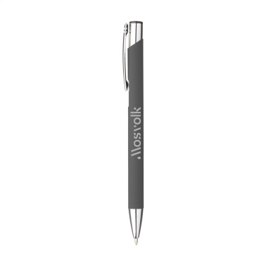 Logo trade promotional gifts image of: Ebony Soft Touch pen