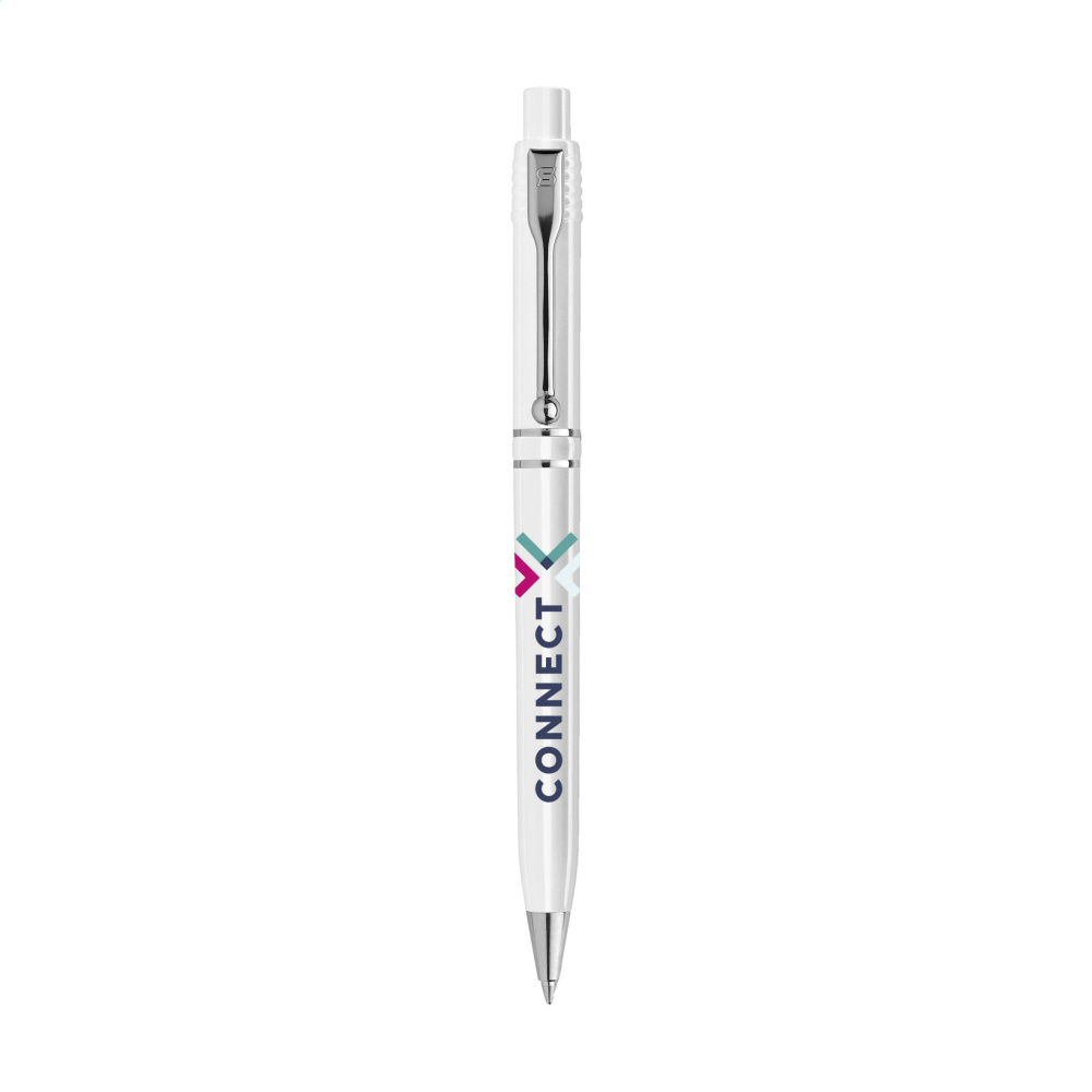 Logo trade corporate gifts picture of: Stilolinea Raja Chrome Recycled pen