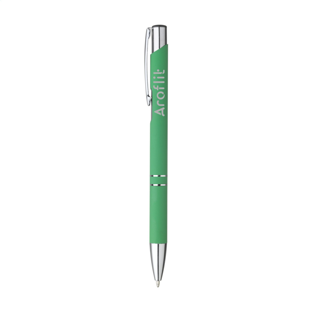 Logotrade promotional merchandise image of: Ebony Soft Touch Accent pen