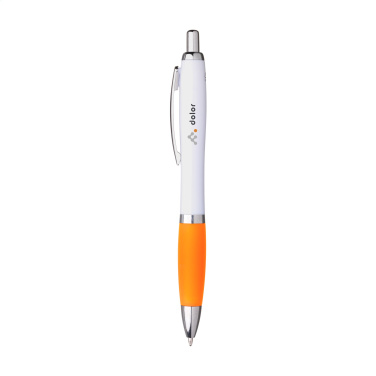 Logo trade promotional giveaways image of: Athos Trans GRS Recycled ABS pen