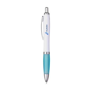 Logo trade advertising products image of: Athos Trans GRS Recycled ABS pen