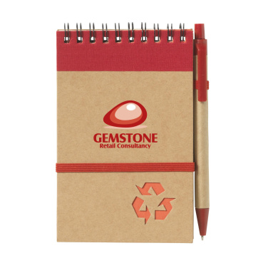 Logo trade promotional giveaways image of: RecycleNote-M Paper notebook