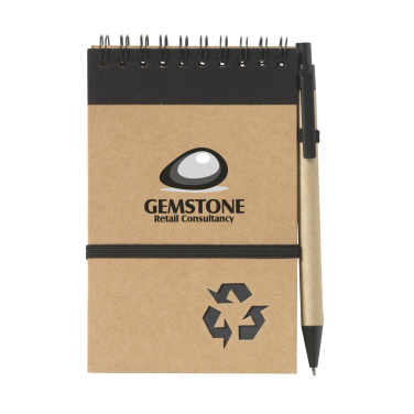 Logo trade promotional merchandise picture of: RecycleNote-M Paper notebook