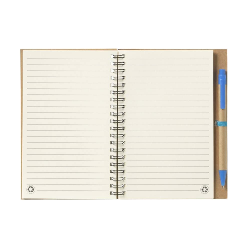 Logotrade promotional item picture of: Recycle Note-L Paper notebook