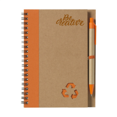 Logo trade promotional gifts image of: Recycle Note-L Paper notebook