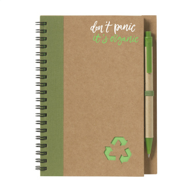 Logo trade promotional giveaways picture of: Recycle Note-L Paper notebook