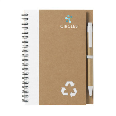 Logo trade promotional giveaways image of: Recycle Note-L Paper notebook