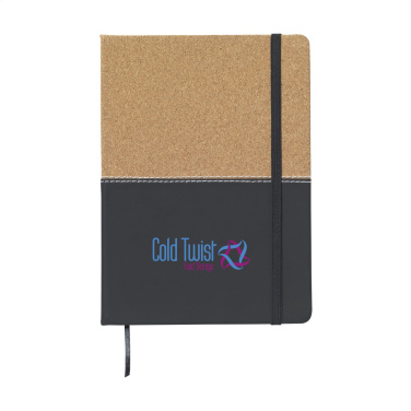 Logo trade business gifts image of: Journal Cork Paper Notebook