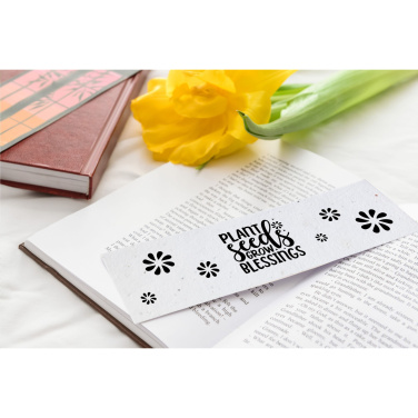 Logo trade promotional merchandise picture of: Seed Paper Bookmark