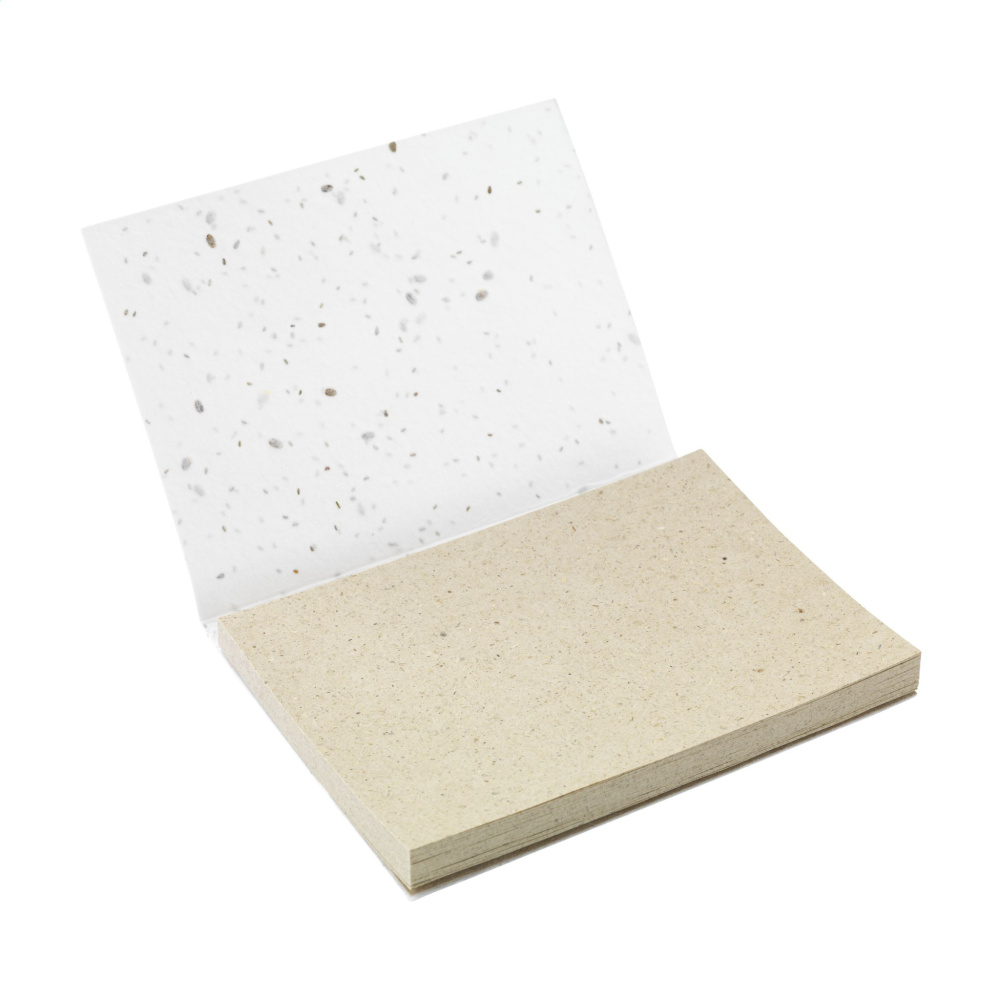 Logo trade promotional giveaways image of: Seed Paper Sticky Notes memo pad