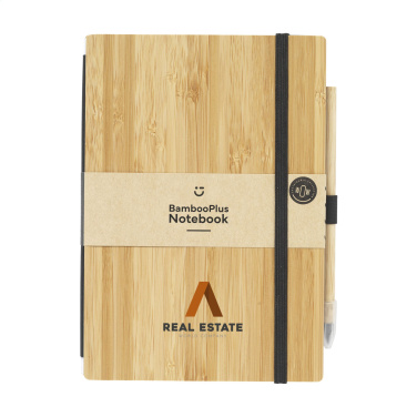 Logotrade promotional merchandise picture of: BambooPlus Paper Notebook A5 - Inkless Pen