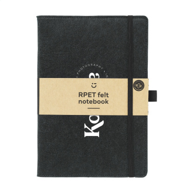 Logo trade advertising product photo of: Felty GRS RPET Paper Notebook A5