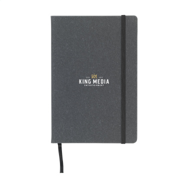 Logo trade promotional giveaways picture of: Montana Recycled Leather Paper Notebook A5