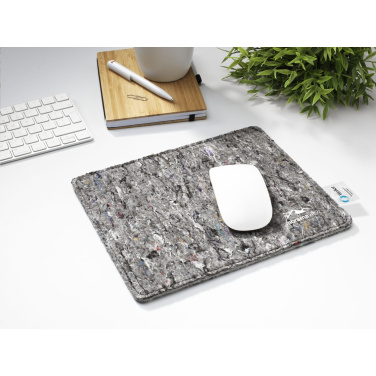 Logo trade promotional gifts image of: Wolkat Tangier Recycled Textile Mousepad