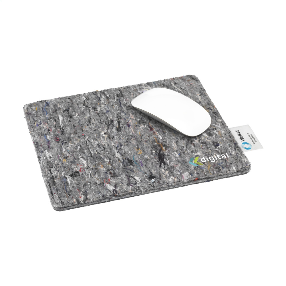 Logo trade promotional gift photo of: Wolkat Tangier Recycled Textile Mousepad