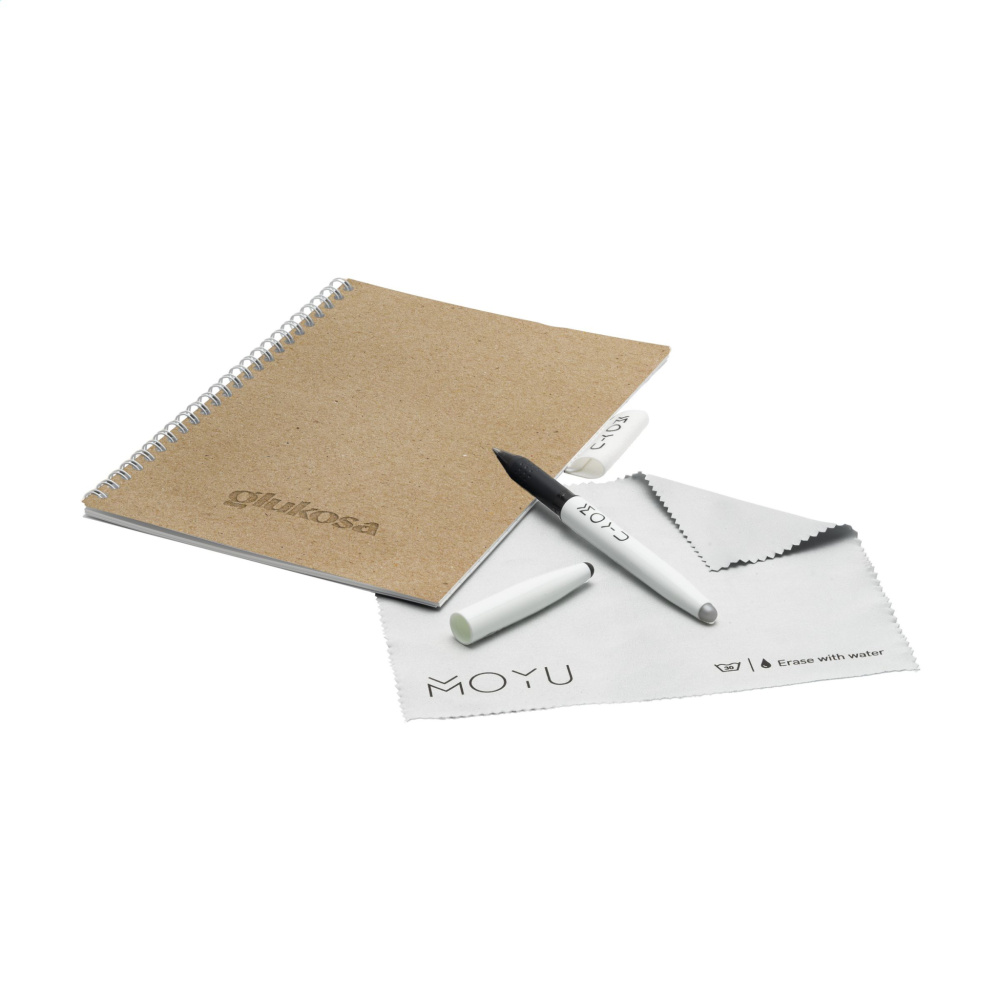 Logo trade promotional gift photo of: MOYU Erasable Stone Paper Notebook CraftCover 18 pages