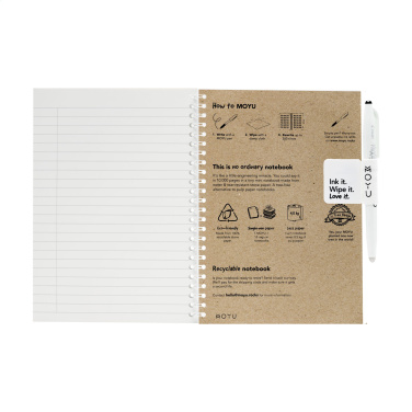 Logo trade promotional merchandise image of: MOYU Erasable Stone Paper Notebook CraftCover 18 pages