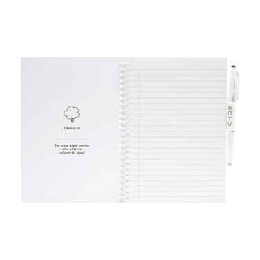 Logotrade promotional merchandise image of: MOYU Erasable Stone Paper Notebook SoftCover 18 pages