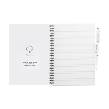 Logo trade promotional gift photo of: MOYU Erasable Stone Paper Notebook Custom SoftCover