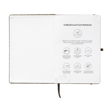 Logotrade corporate gift image of: CoffeeGround Cork Paper Notebook A5