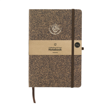 Logotrade promotional products photo of: CoffeeGround Cork Paper Notebook A5