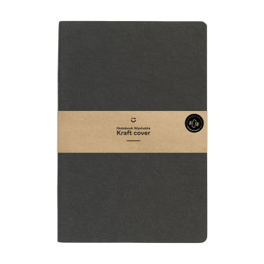 Logo trade advertising products picture of: Paper Notebook GRS Washable Kraft Cover A5