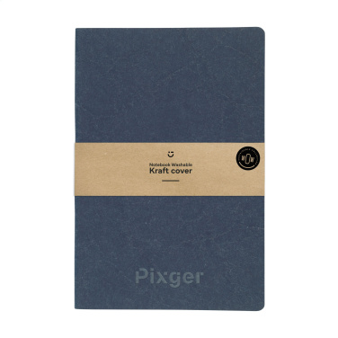 Logo trade corporate gift photo of: Paper Notebook GRS Washable Kraft Cover A5