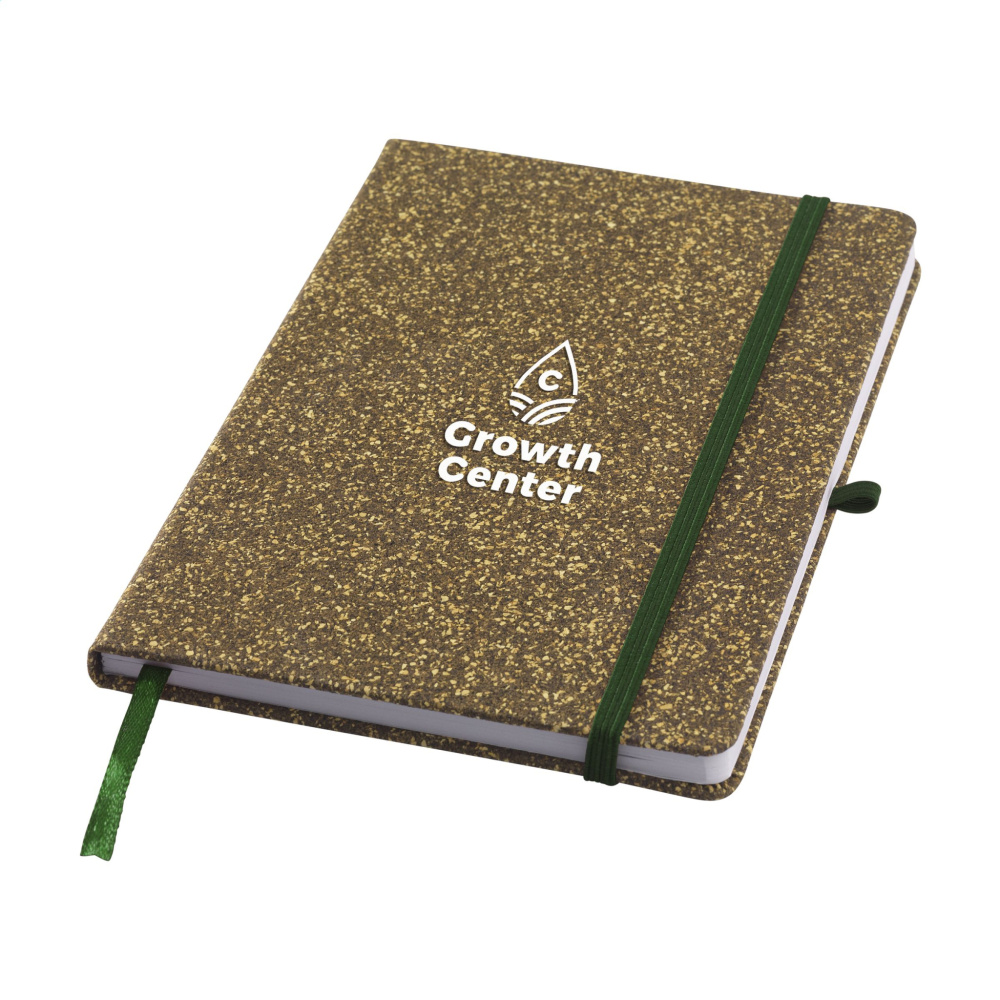 Logo trade corporate gifts picture of: TeaGround Cork Paper Notebook A5