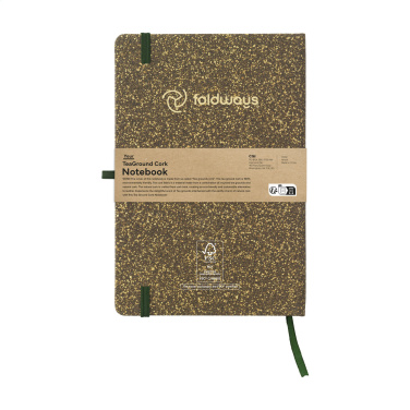 Logotrade corporate gift picture of: TeaGround Cork Paper Notebook A5