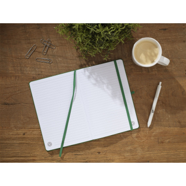 Logotrade promotional merchandise picture of: Recycled GRS PU Paper Notebook A5