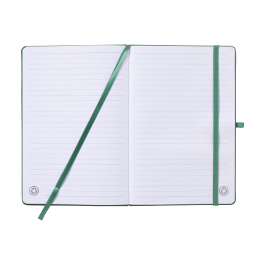 Logotrade promotional giveaway image of: Recycled GRS PU Paper Notebook A5