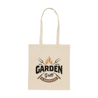 Logo trade business gift photo of: ShoppyBag (180 g/m²) long handles cotton bag